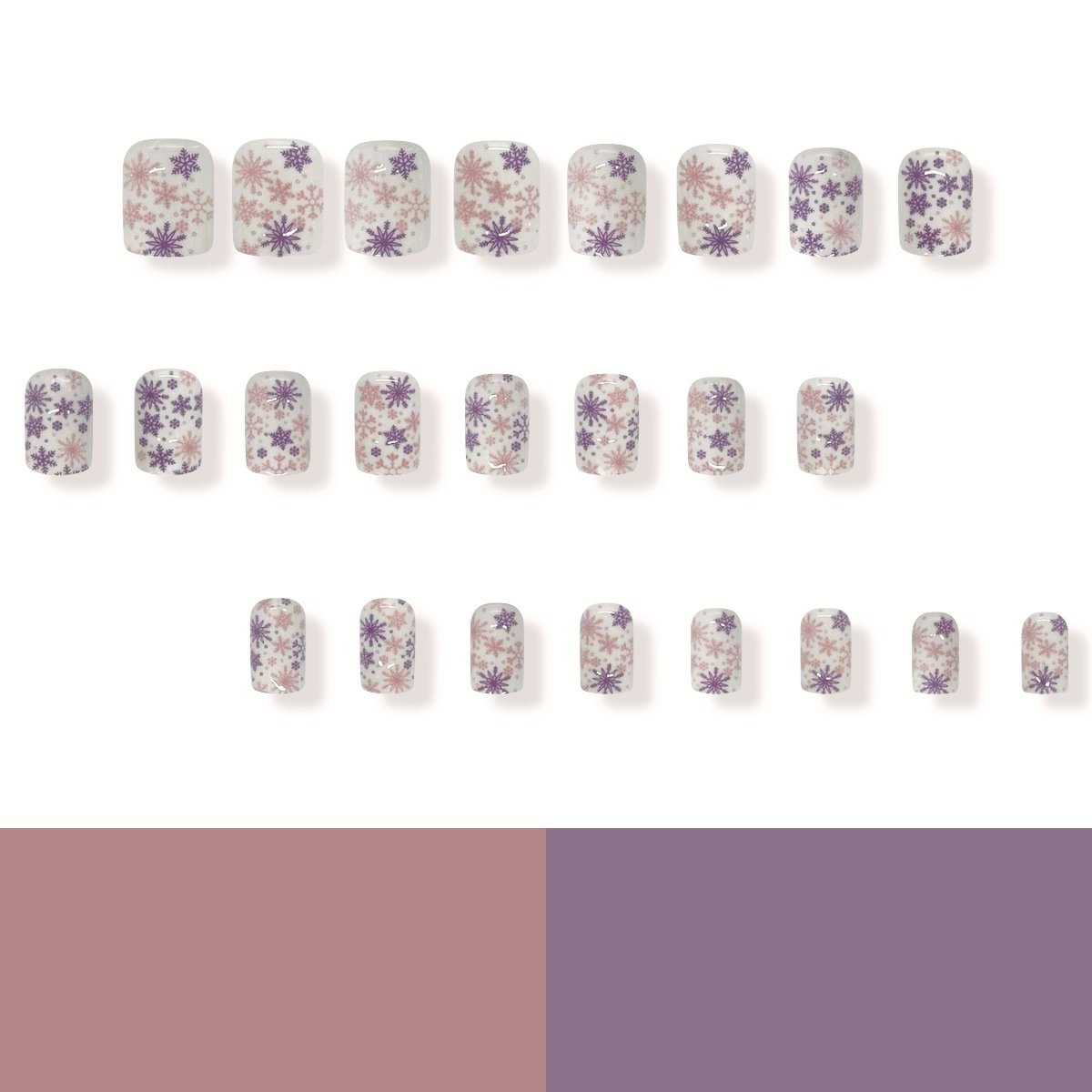 24 Uñas Postizas de Color Rosa - Nail Art Ombre Pink reseña y precio