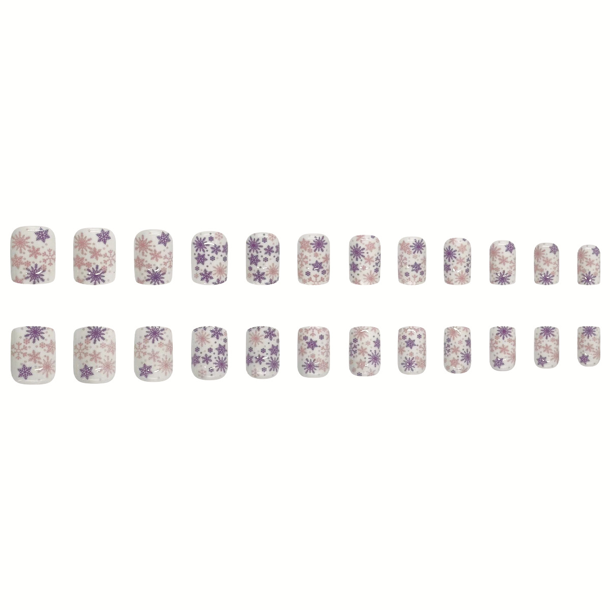 24 Uñas Postizas de Color Rosa - Nail Art Ombre Pink reseña y precio