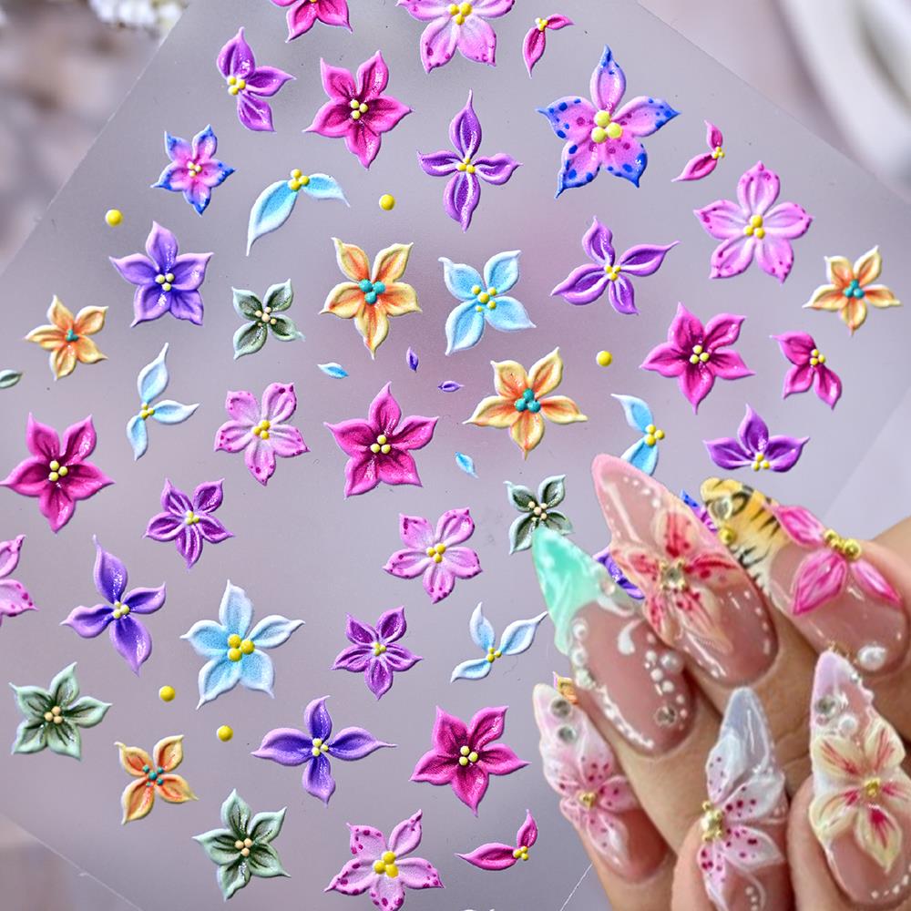 1 unidad de pegatinas 5D en re - Nail Art Ombre Pink reseña y precio