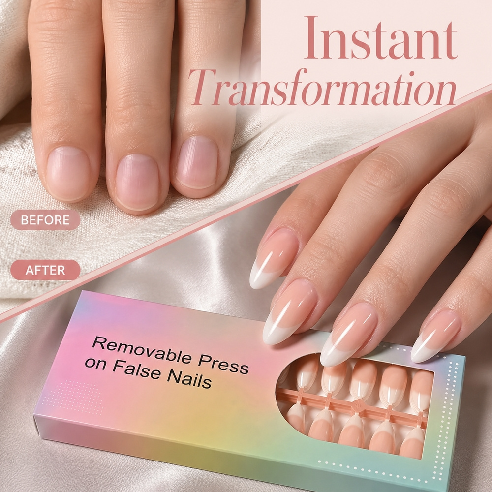 150 Uñas Postizas Francesas Om - Nail Art Ombre Pink reseña y precio