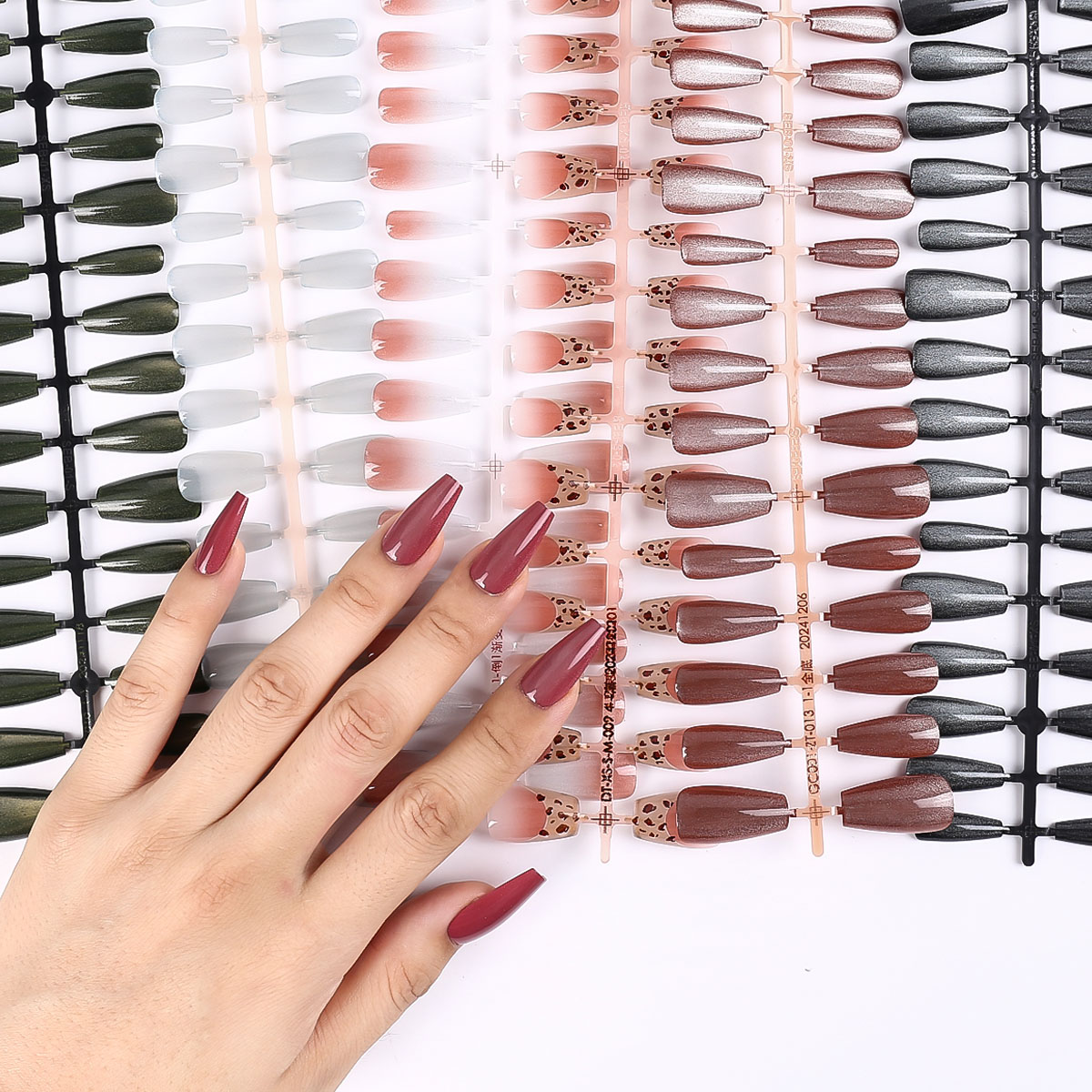 30 Uds. De uñas postizas ovala - Nail Art Ombre Pink reseña y precio