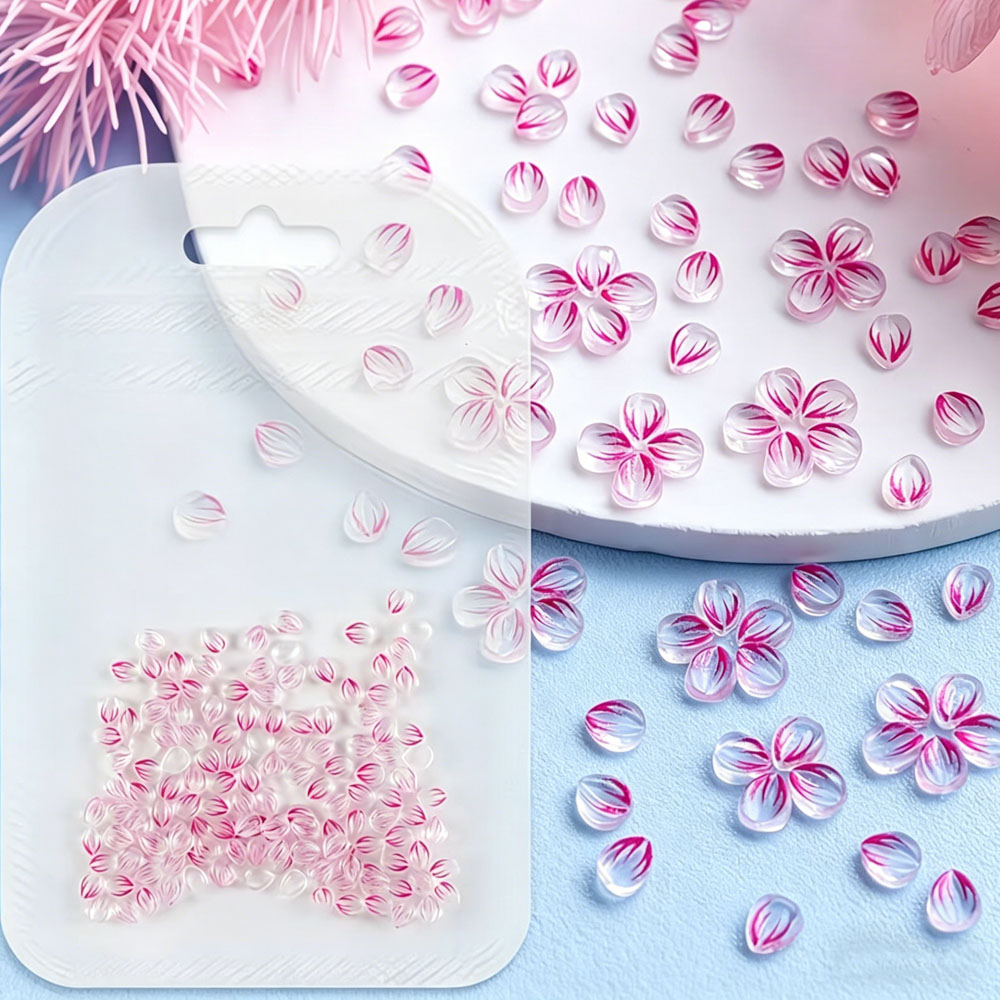 100 Piezas de Adornos de Resin - Nail Art Ombre Pink reseña y precio